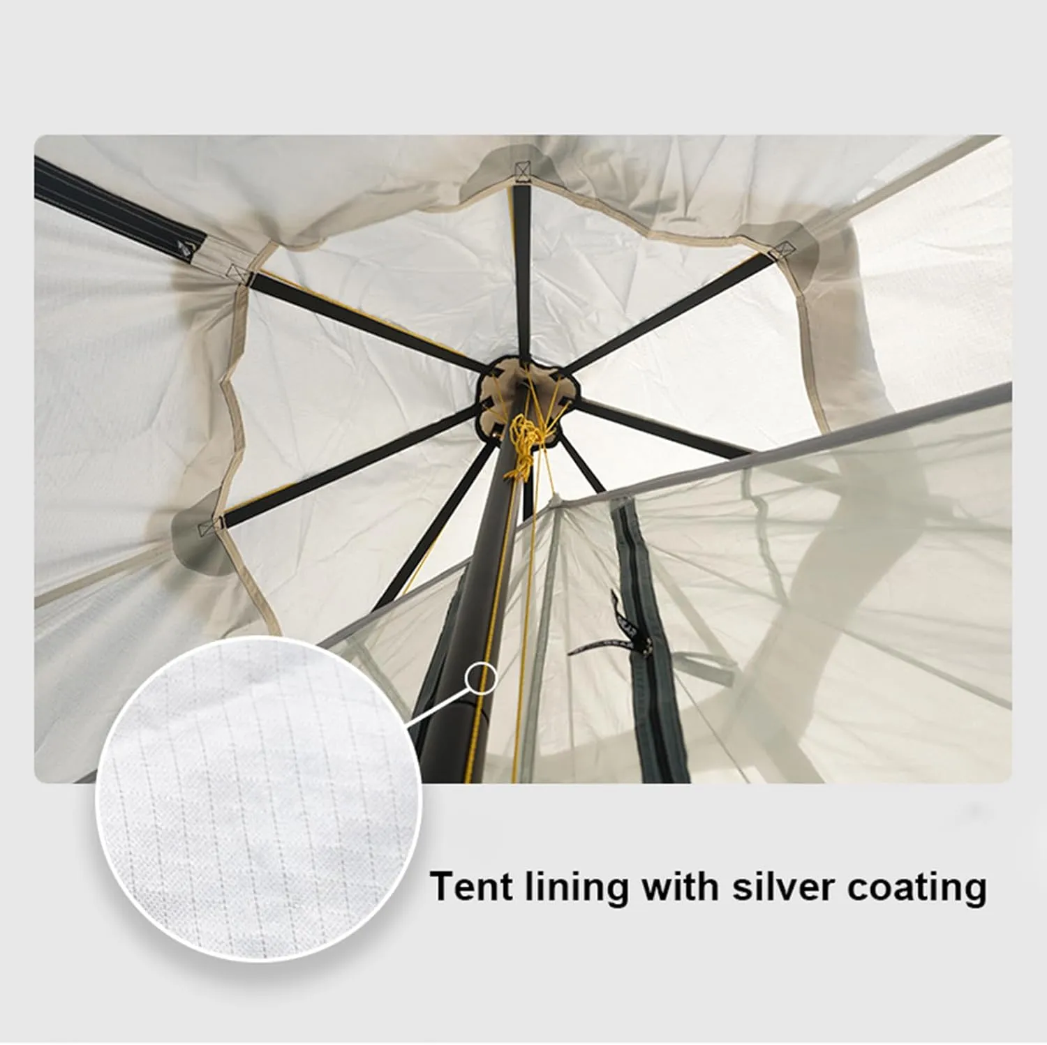Outdoor Camping Tent Double Layer Oxford Cloth Self-Driving Tour Cabin Tent Easy Set Up Outdoor, Hiking Mountaineering Travel