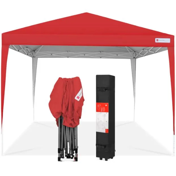 Outdoor Portable Pop Up Canopy Tent w/ Carrying Case, 10x10ft