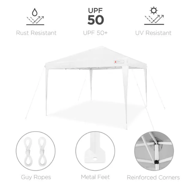 Outdoor Portable Pop Up Canopy Tent w/ Carrying Case, 10x10ft