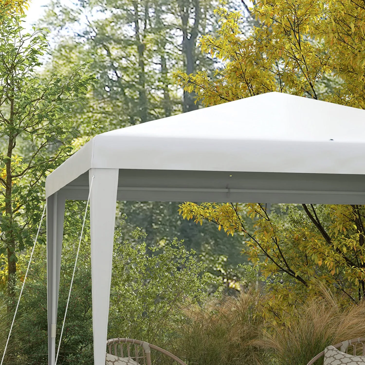 Outsunny 10x10ft Party Tent Portable Gazebo, Folding Garden Canopy Event Shelter Outdoor Sunshade Wh|Outsunny Tonnelle De Fete Tente Portable Pliable Jardin Auvent Evenement Abri Exterieur Parasol Vert