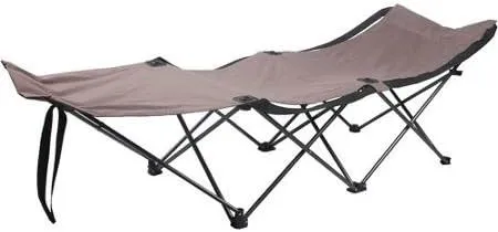Ozark Trail Easy-Fold Wide Camp Cot Made of Durable Polyester and Steel Frame