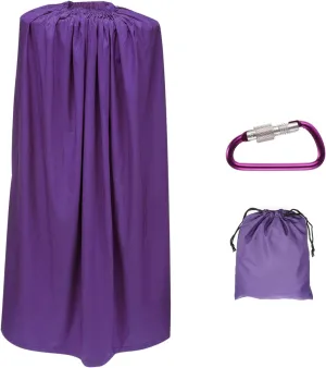 PATIKIL Portable Dressing Room, 4.59ft Length Instant Dressing Cover Up Changing Tent Privacy Shelters for Beach Boating Camping Competition, Dark Purple