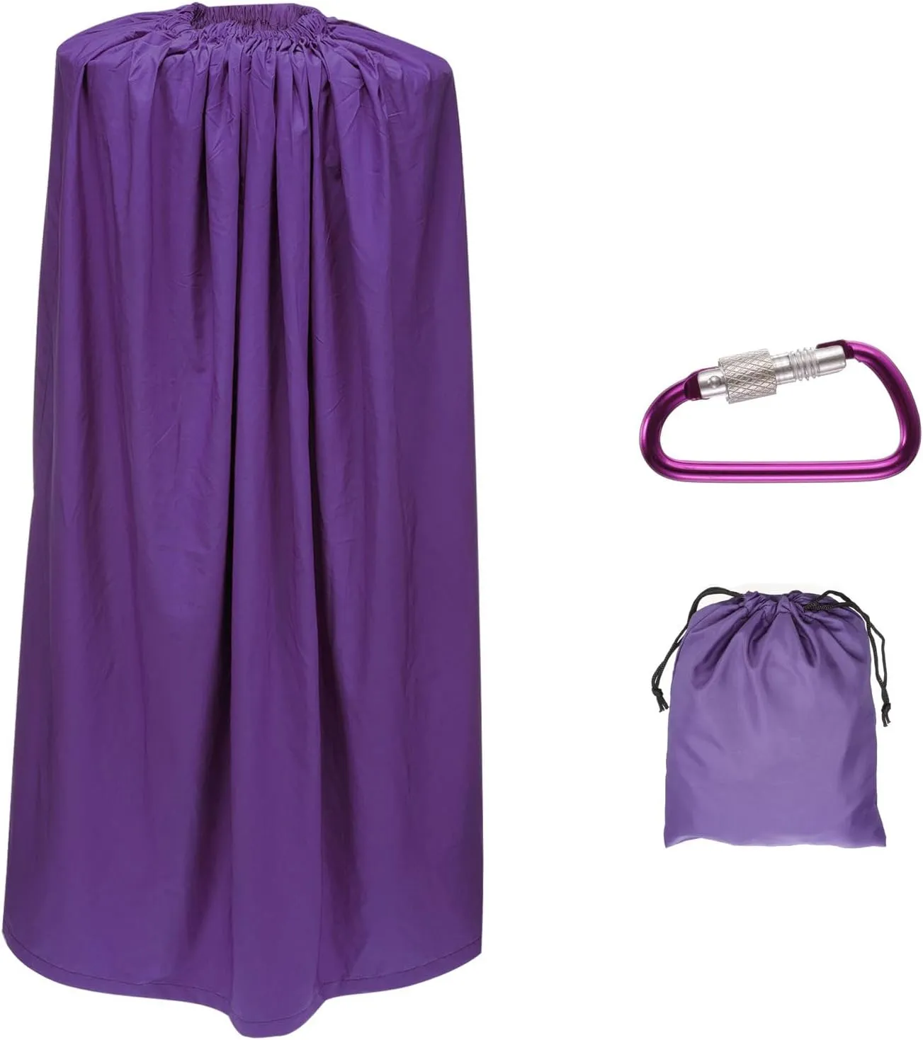 PATIKIL Portable Dressing Room, 4.59ft Length Instant Dressing Cover Up Changing Tent Privacy Shelters for Beach Boating Camping Competition, Dark Purple