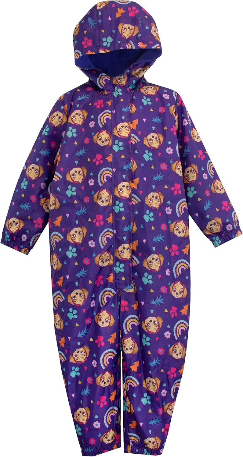 Paw Patrol Rain Suit Girls| Skye Waterproof Coverall for Toddler