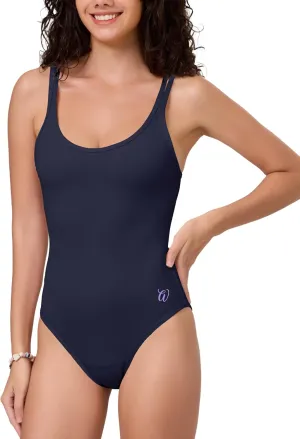 Period Swimwear Women One Piece Swimsuit Leakproof Menstrual Double Strap Sporty Bathing Suit for Teen Girls
