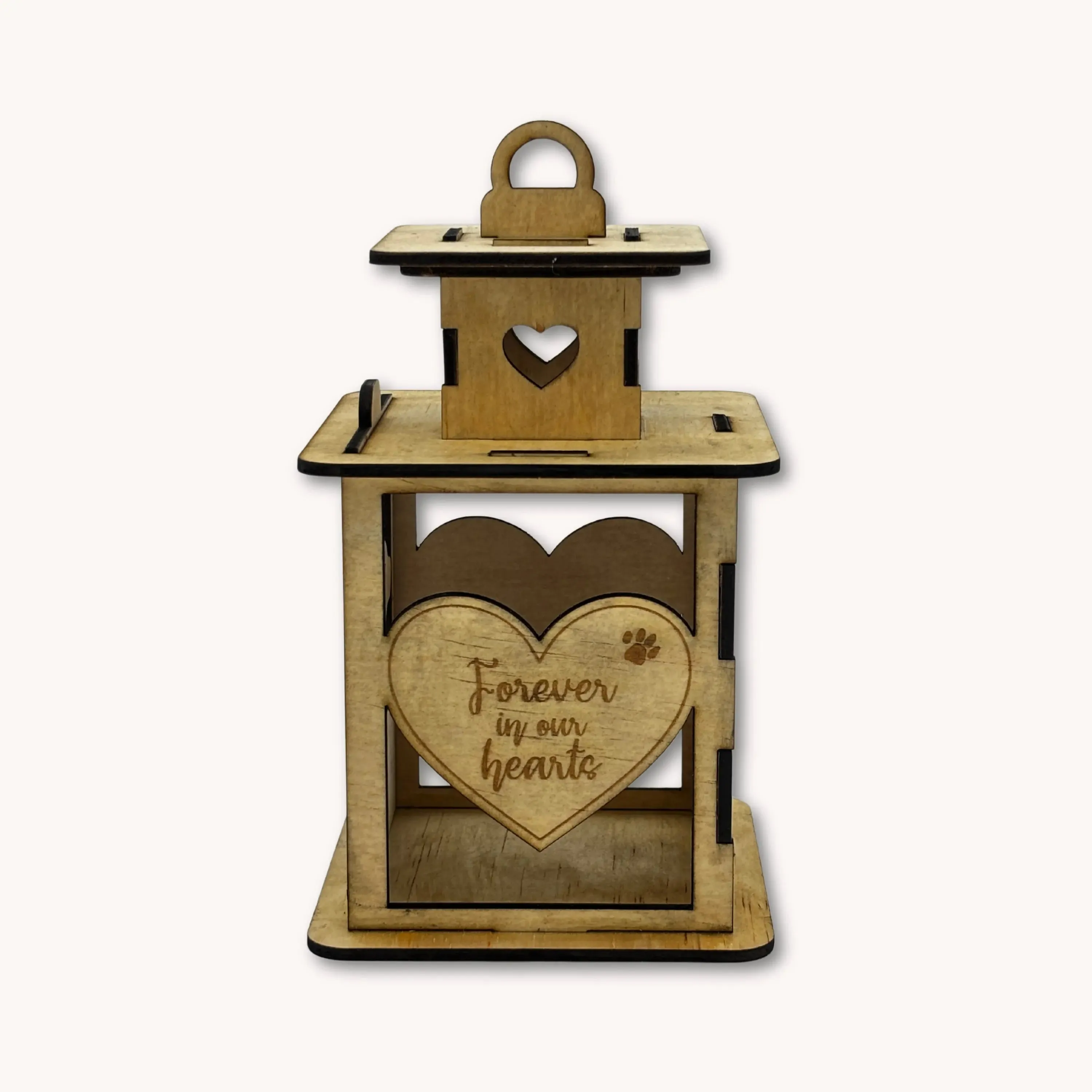 Personalized Wooden Pet Memorial Lantern - Dog