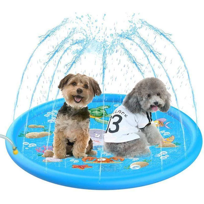 Pet-Friendly Inflatable Sprinkler Mat