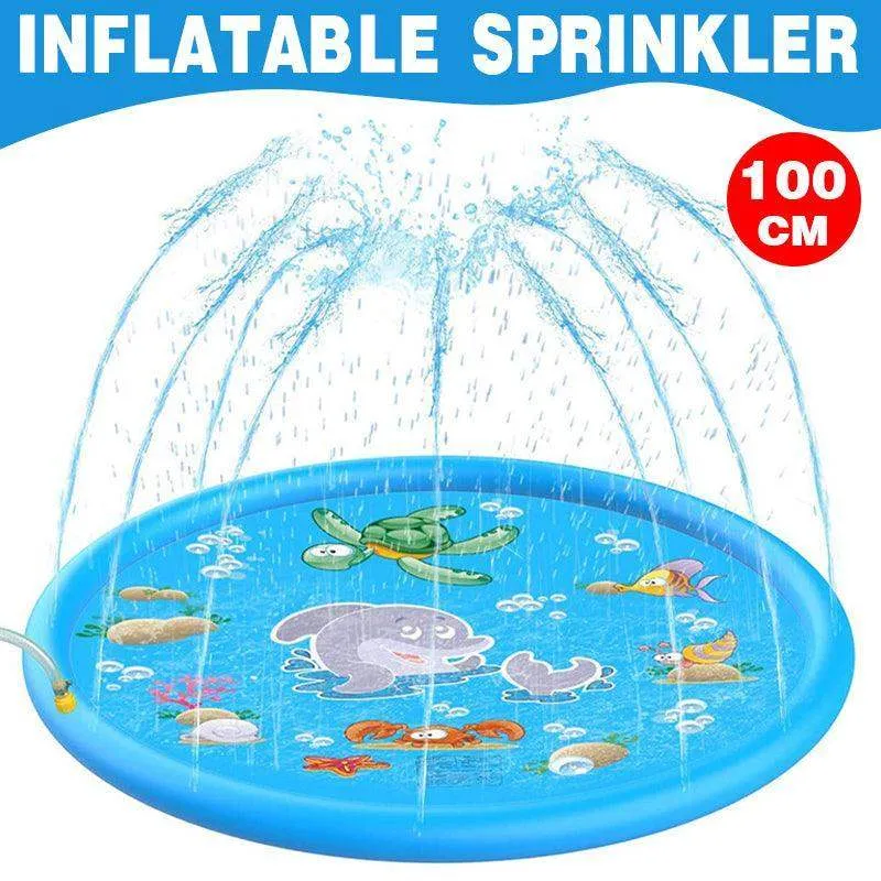 Pet-Friendly Inflatable Sprinkler Mat