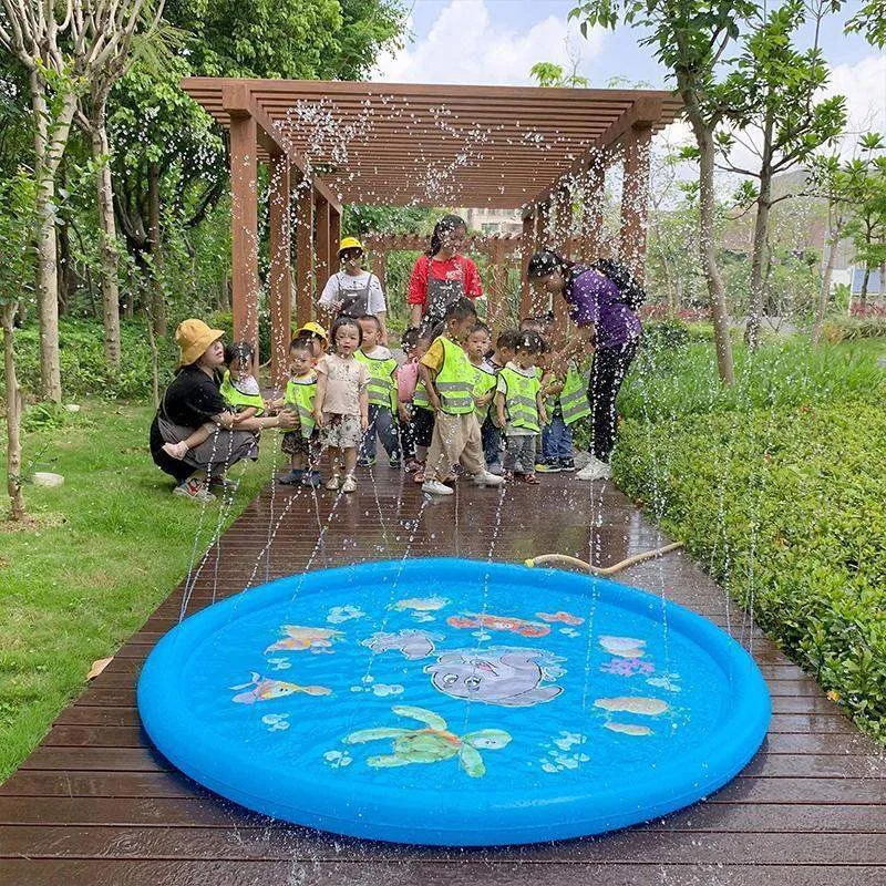 Pet-Friendly Inflatable Sprinkler Mat