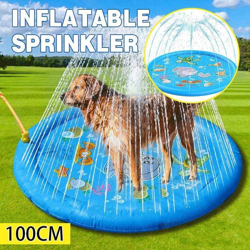 Pet-Friendly Inflatable Sprinkler Mat