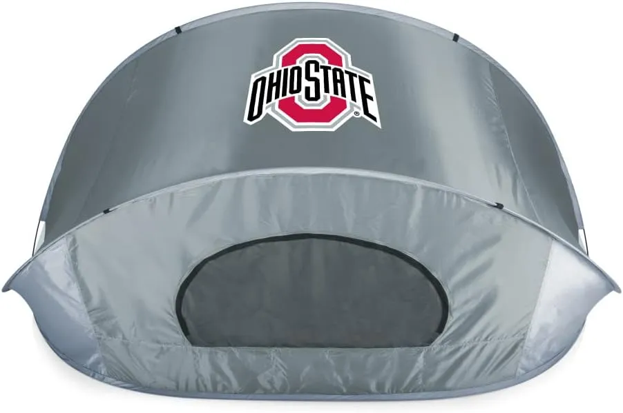 PICNIC TIME NCAA Ohio State Buckeyes Manta Portable Beach Tent - Pop Up Tent - Beach Sun Shelter Pop Up