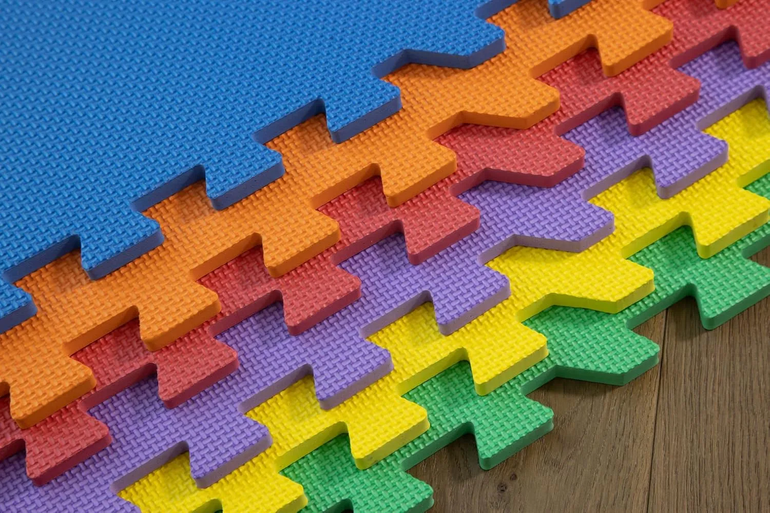 PINK 48 SQ Ft Pack foam interlocking mats anti fatigue exercise flooring safety gym multi purpose floor mat RC race track racetrack yoga pilates eva garage tradeshow booth retail