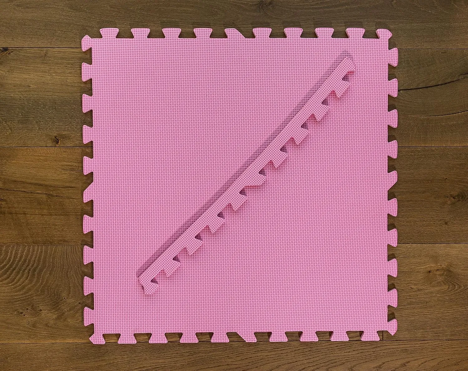PINK 48 SQ Ft Pack foam interlocking mats anti fatigue exercise flooring safety gym multi purpose floor mat RC race track racetrack yoga pilates eva garage tradeshow booth retail
