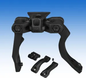 Plastic Night Vision Binocular Bridge Mount for pvs14 Adjustable for Dovetail L4G24 Helmet Bracket Support 1 Digital or 2 Optical nvg (UK Standard)