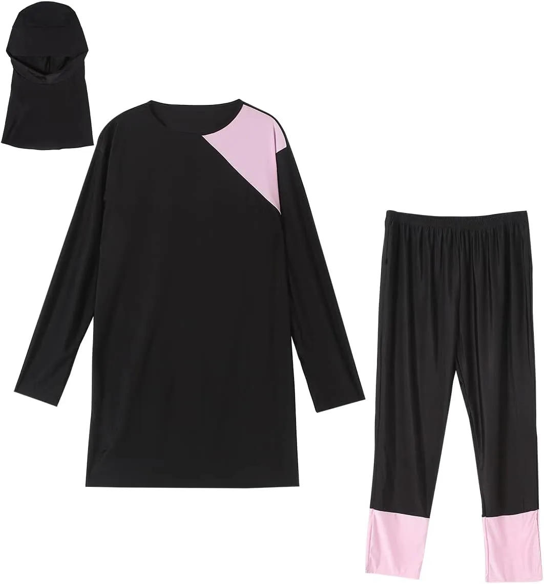 Plus Size Muslim Swimwear for Women Burkini Islamic Swimming Suit