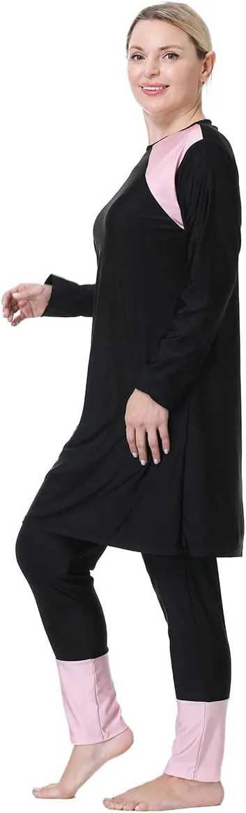 Plus Size Muslim Swimwear for Women Burkini Islamic Swimming Suit