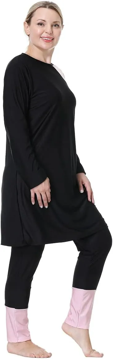 Plus Size Muslim Swimwear for Women Burkini Islamic Swimming Suit