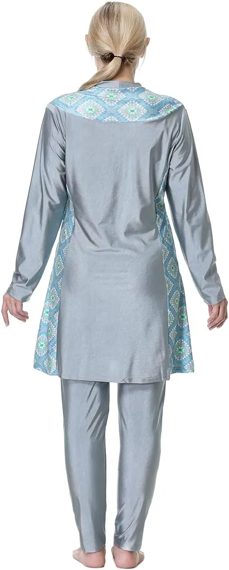 Plus Size Muslim Swimwear for Women Burkini Islamic Swimming Suit