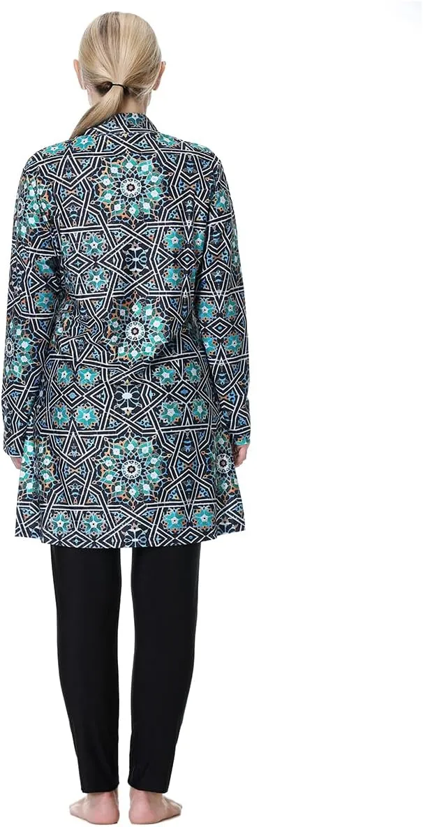 Plus Size Muslim Swimwear for Women Burkini Islamic Swimming Suit
