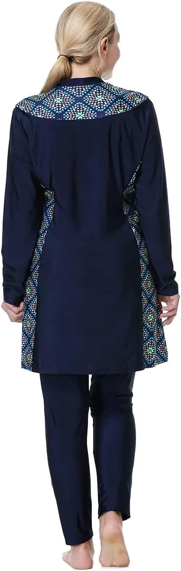 Plus Size Muslim Swimwear for Women Burkini Islamic Swimming Suit