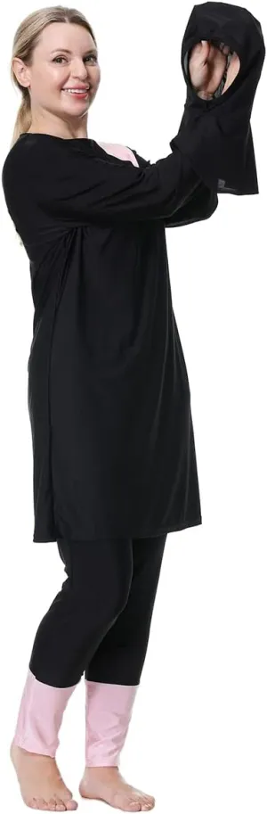 Plus Size Muslim Swimwear for Women Burkini Islamic Swimming Suit