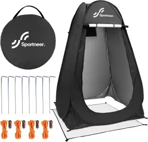 Pop Up Privacy Shower Tent, Portable Changing Room, 75"x47"x47", Foldable with Carry Bag for Camping & Beach, Easy Set Up