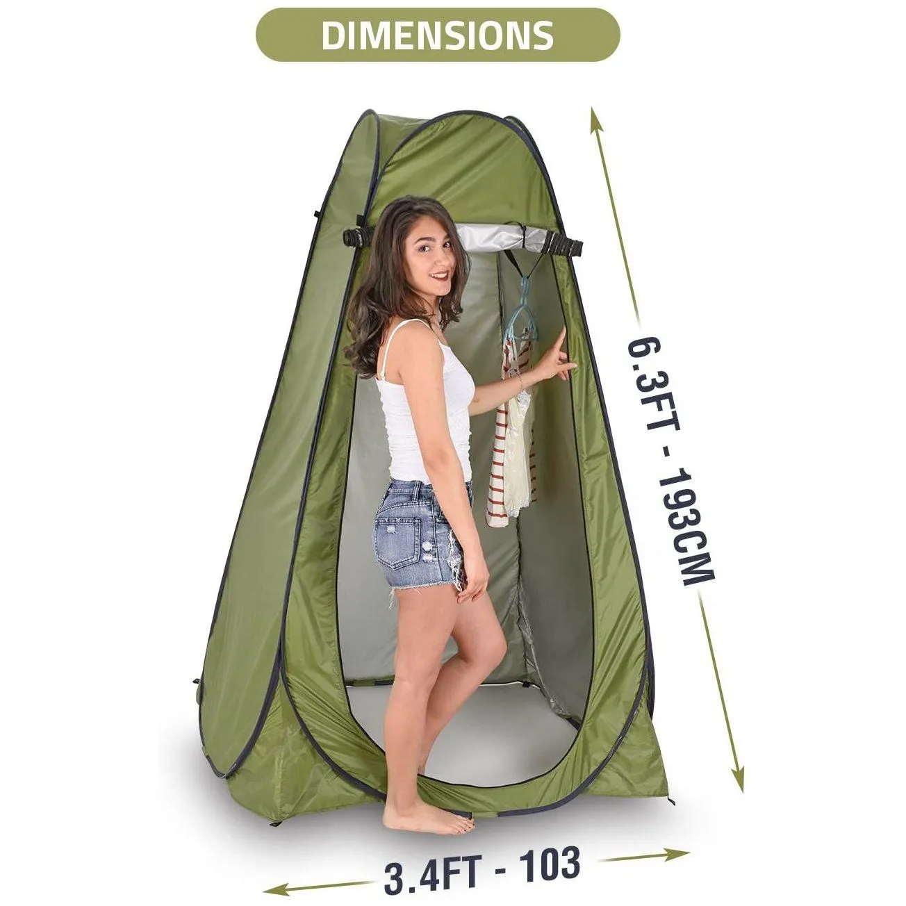 Pop Up Privacy Tent - Instant Portable Outdoor Shower Tent, Camp Toilet, Changing Room