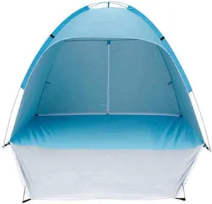 Pop Up Quick Opening Beach Tent, Waterproof Sun Shelter Sunscreen Shade Canopy for Pool Party Vacatio,Blue