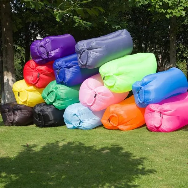 Portable Inflatable Bed Sleeping Sofa for Travelling Camping Purple