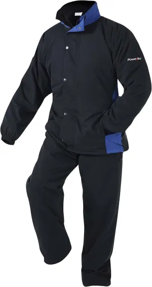 PowerBilt Men's Nimbus Waterproof Golf Suit-Black/Blue, Small, Black / Blue, Small