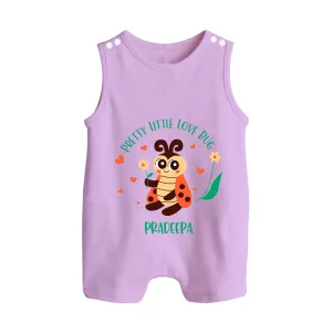 Pretty Little Love Bug - Valentine's Day Themed Customized Romper Suit For Babies With Name