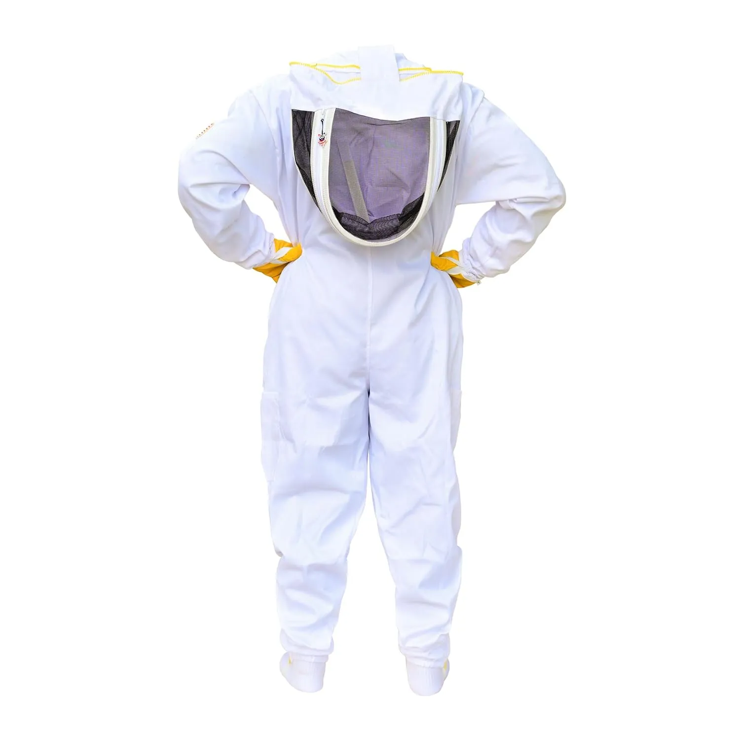Professional Cotton Bee Suit, Beekeeping Suit, Bee Keeper Suit, Bee Suits For Men & Women Sting Proof With Fencing Veil, Ventilated hood & Two Pairs of Gloves (Large)