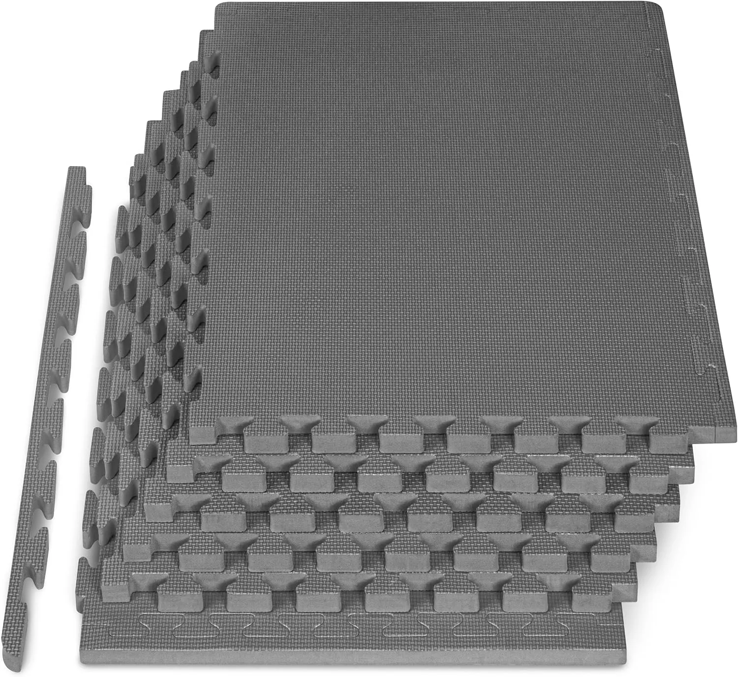 ProsourceFit Extra Thick Puzzle Exercise Mat, EVA Foam Interlocking Tiles for Protective, Cushioned Workout Flooring for Home and Gym Equipment, Blue - 3/4 inch - 24 Sq Ft - 6 Tiles