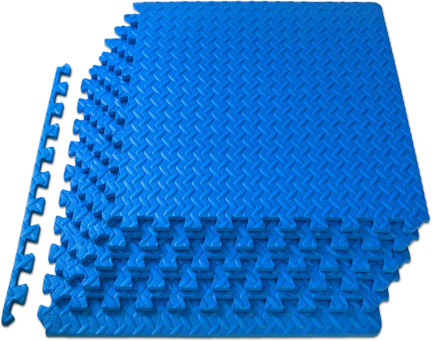 ProsourceFit Puzzle Exercise Mat ½ in, EVA Interlocking Foam Floor Tiles for Home Gym, Mat for Home Workout Equipment, Floor Padding for Kids, Grey, 24 in x 24 in x ½ in, 144 Sq Ft - 36 Tiles