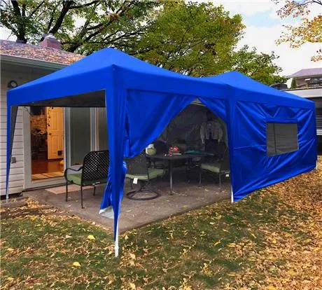 Quictent Upgraded Privacy 10' x 20' Pop Up Canopy-Royal Blue
