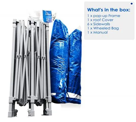 Quictent Upgraded Privacy 10' x 20' Pop Up Canopy-Royal Blue