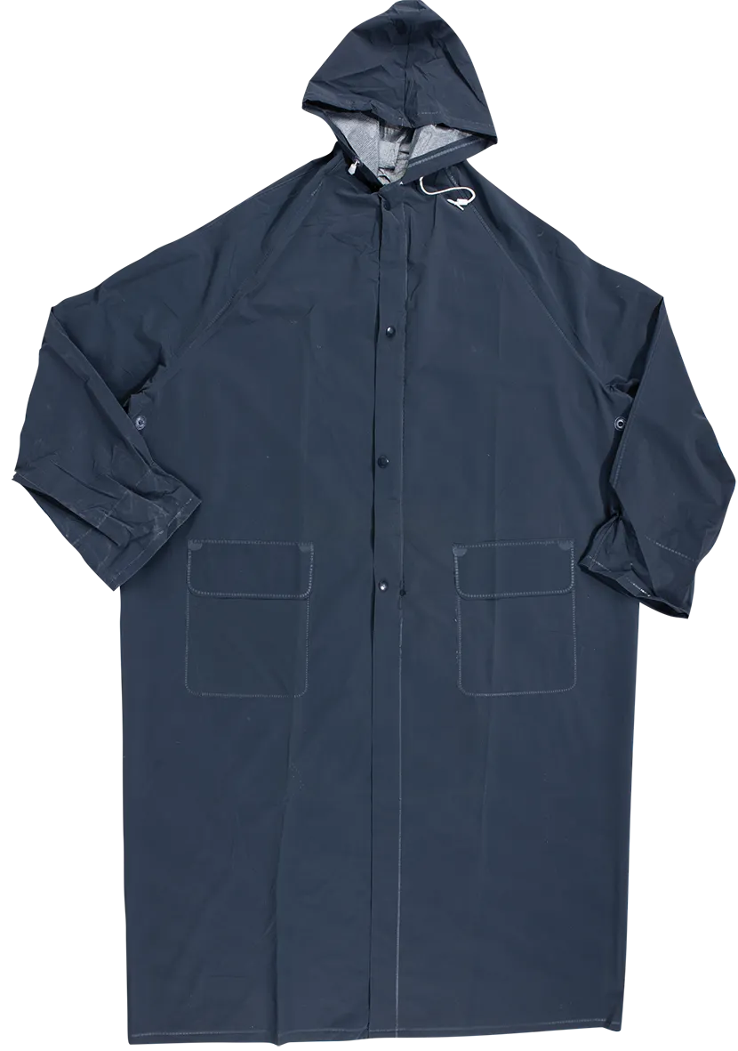 Rain Coat Rubberised - Navy