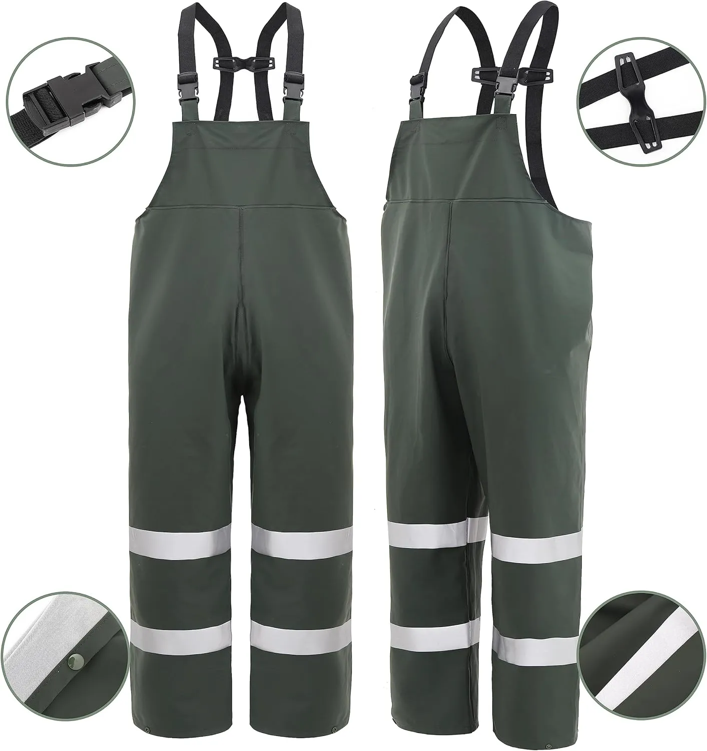 Rain Suit For Men & Women Waterproof Heavy Duty Rain Gear Outdoor Work Fishing Jacket & Trouser Breathable Raincoats