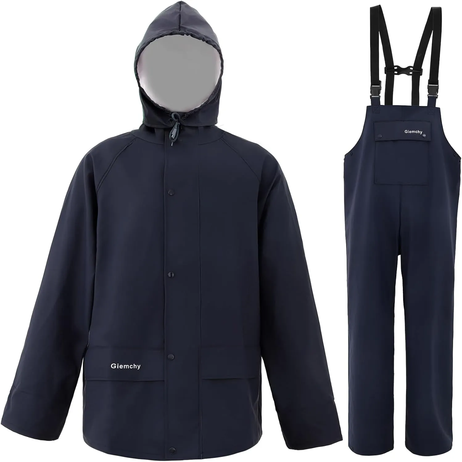 Rain Suit For Men & Women Waterproof Heavy Duty Rain Gear Outdoor Work Fishing Jacket & Trouser Breathable Raincoats