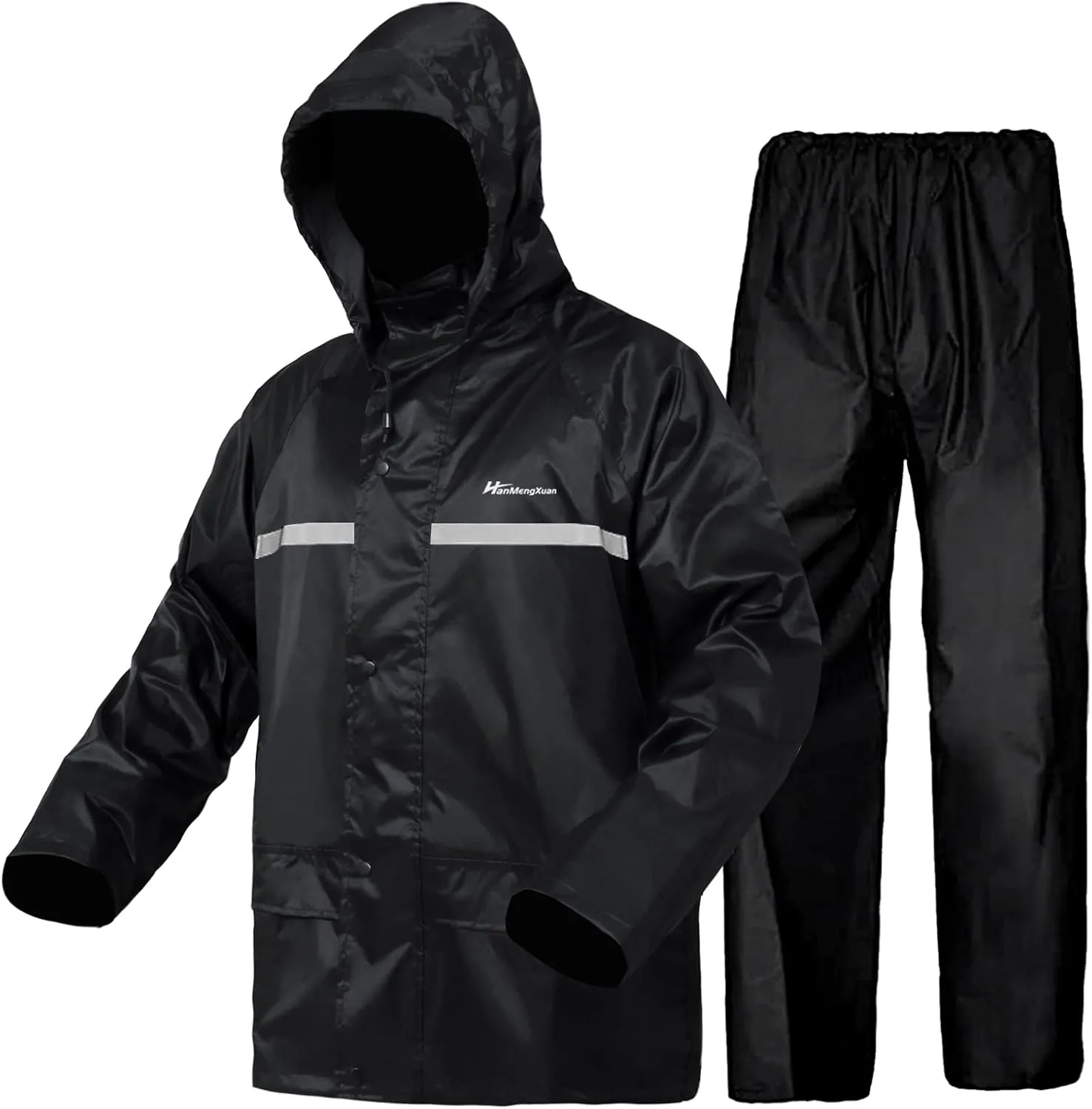 Rain Suit, Gear for Men Women Waterproof Work Lightweight Rainwear Coat (Jacket & Pants)