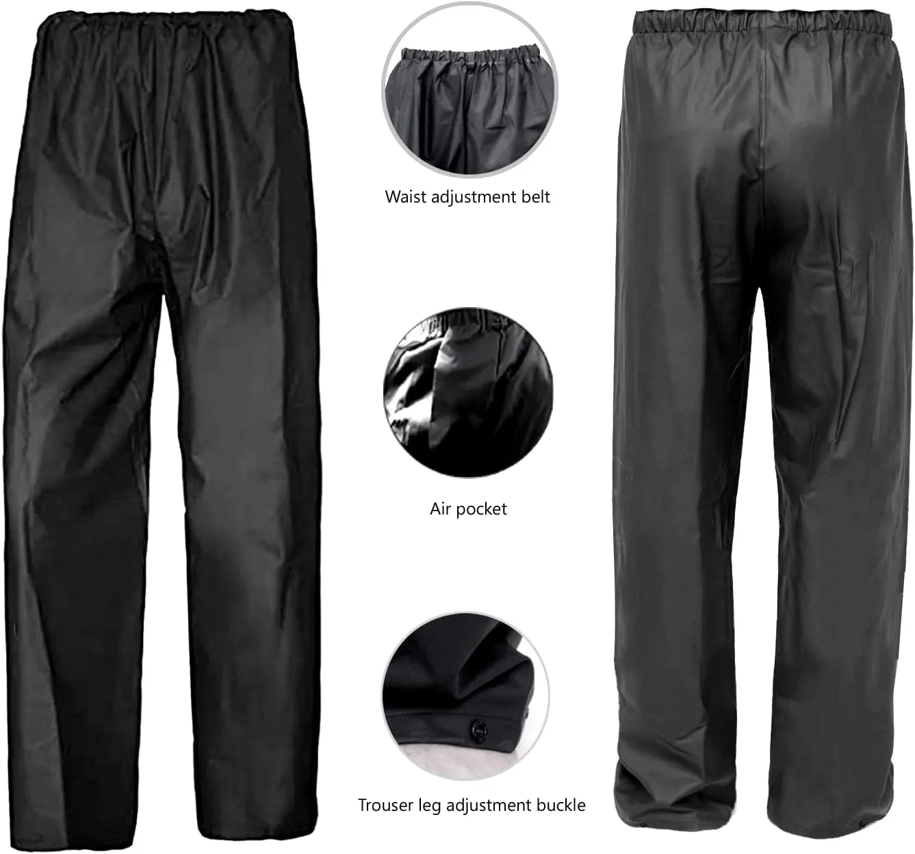 Rain Suit, Gear for Men Women Waterproof Work Lightweight Rainwear Coat (Jacket & Pants)