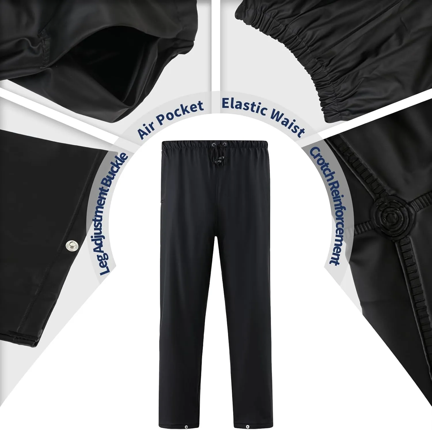 Rain Suits for Men Women Waterproof Heavy Duty Rain Gear Long Rain Jacket Coat & Pants