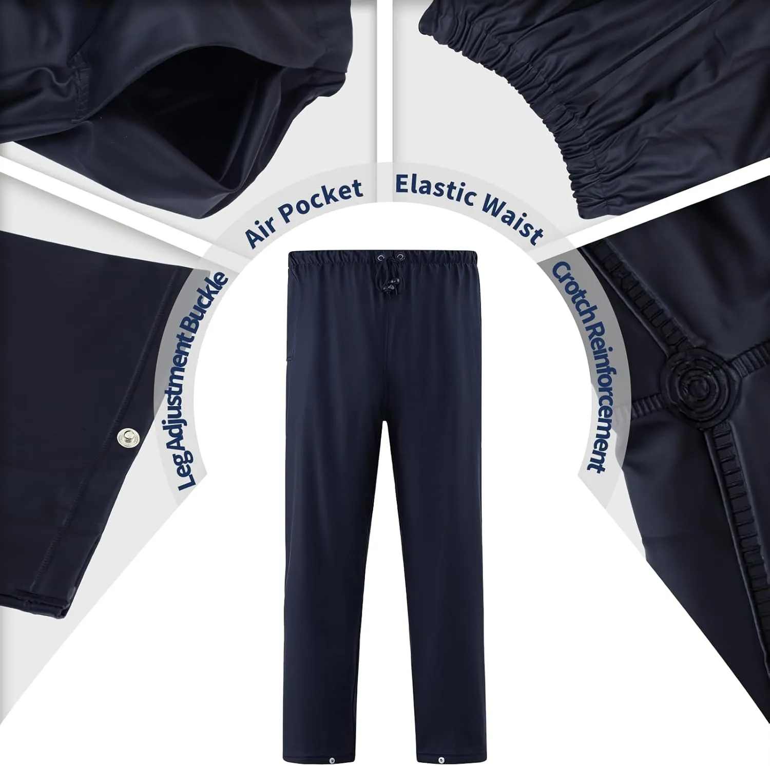 Rain Suits for Men Women Waterproof Heavy Duty Rain Gear Long Rain Jacket Coat & Pants