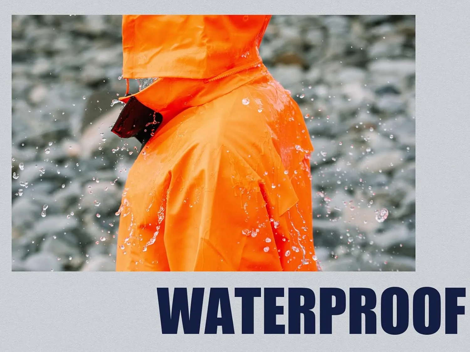Rain Suits Waterproof for Men Women Heavy Duty Rain Gear High Visibility Reflective Jacket Bib Pants
