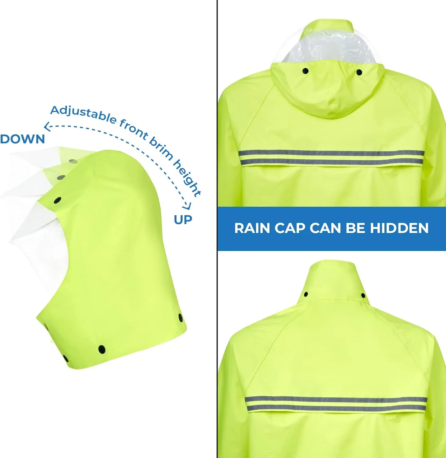 RANDO Rain Suits For Men And Women Waterproof | Motorcycle Rain Gear | Heavy Duty Rainwear (BST)