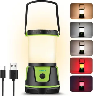 Rechargeable Camping Lantern 3000 Lumens – LED Flashlight with 5 Modes, IP54 Waterproof, 7500mAh Battery, Portable Bright Light for Power Outages, Emergencies, Hurricanes & Hiking