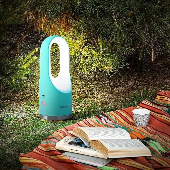Rechargeable Spotlight Flashlight Portable Outdoor 1800mah Handheld U-Shape Lightweight Walking Lights 4 Modes Typr C Input for Home Walking Hiking Camping Fishing Emergency