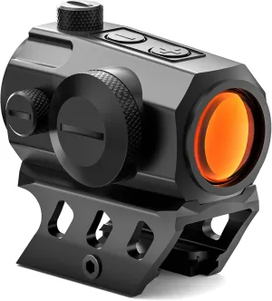 Red Dot Sight Motion Awake 2MOA Red Dot IPX7 Waterproof 1000G Shockproof Compact Optics Scope 10 Brightness with Co-Witness Riser and Low-Profile Mount Rifle Scope for 20mm Rail Mount