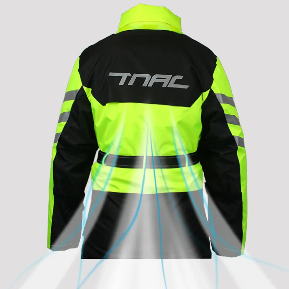 Reflective Waterproof Motorcycle Raincoat Suit