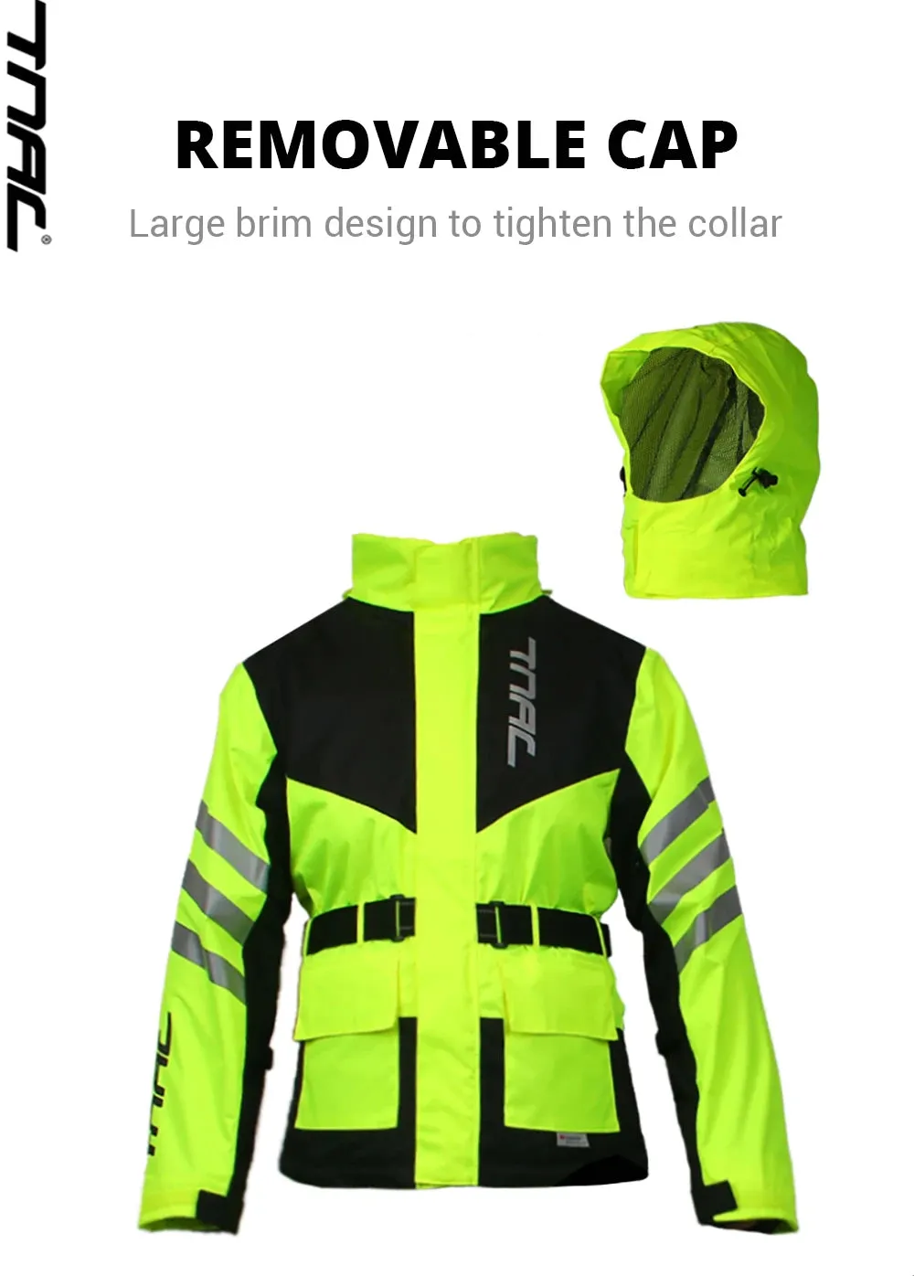 Reflective Waterproof Motorcycle Raincoat Suit
